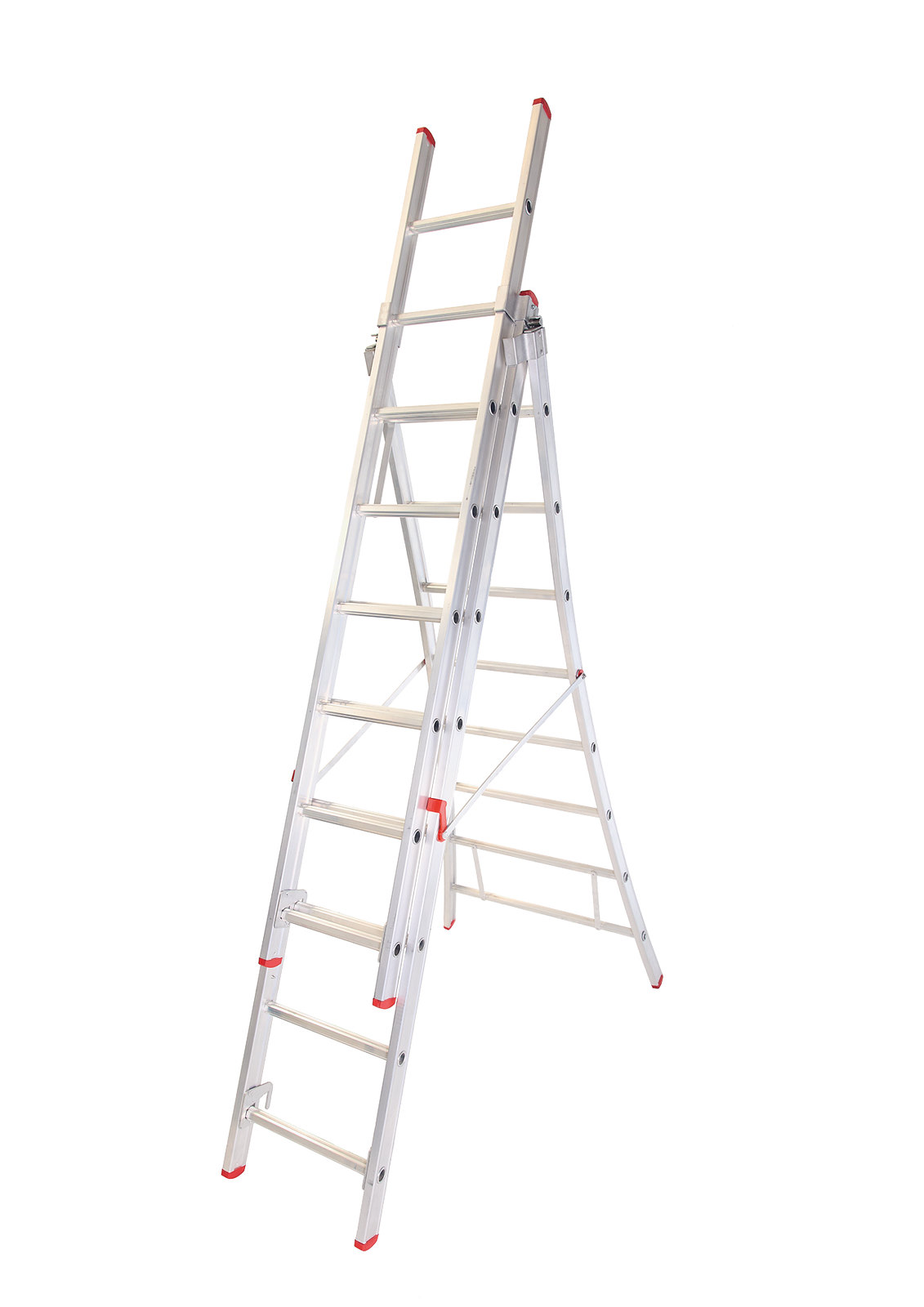 Solide / DAS ECHO 3-delige opsteekladder (open voet)