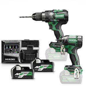 HIKOKI KC18DCWAZ 18V accu-machineset 2-delig DS18DC + WH18DC in HSC III koffer (2x 5,0Ah accu + lader)