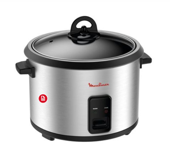 35,99€ le cuiseur à riz MK123D10 Moulinex
