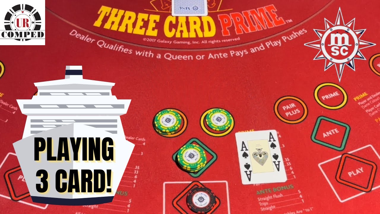 How do you play Three Card Poker on a cruise ship?