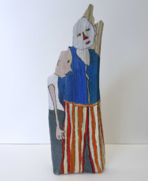 Dominique Derinck / sculpture sur bois 22 cm