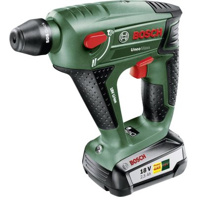 Bosch Home and Garden UneoMaxx SDS-Quick-Accu-boorhamer 18 V 2.5 Ah Li-ion Incl. accu