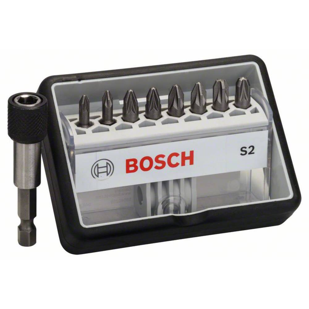 Bosch Accessories Robust Line 2607002561 Bitset 9-delig Kruiskop Pozidriv
