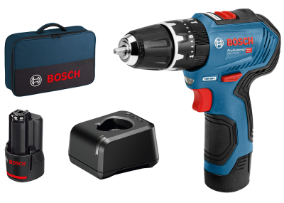 Bosch Blauw GSB 12V-30 Accu Schroefklopboormachine 12V met 2x2