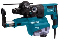 Makita HR2652J 230V Combihamer 26mm met Stofafzuigunit in Mbox
