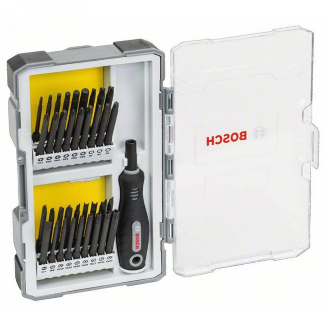 Bosch Accessories ASSORTIMENTO 37 BIT SPECIALI CON CACCIAVITE BOSCH 2607017320 Bitset 37-delig Plat
