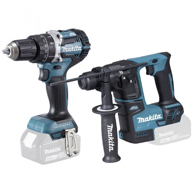 Makita DLX2278 Accu-slagmoersleutel, Accu-boorhamer 18 V Li-ion