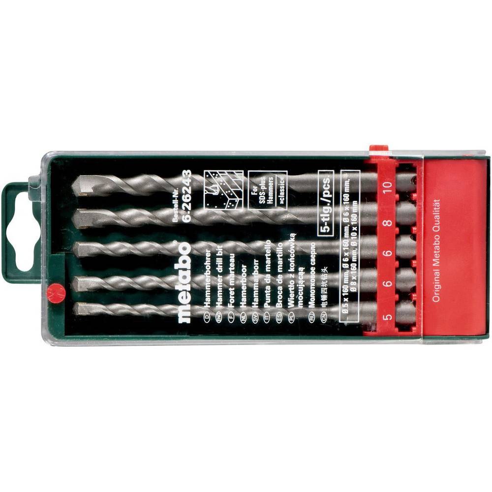 Metabo 626243000 Beton-spiraalboren set 5-delig 5 mm