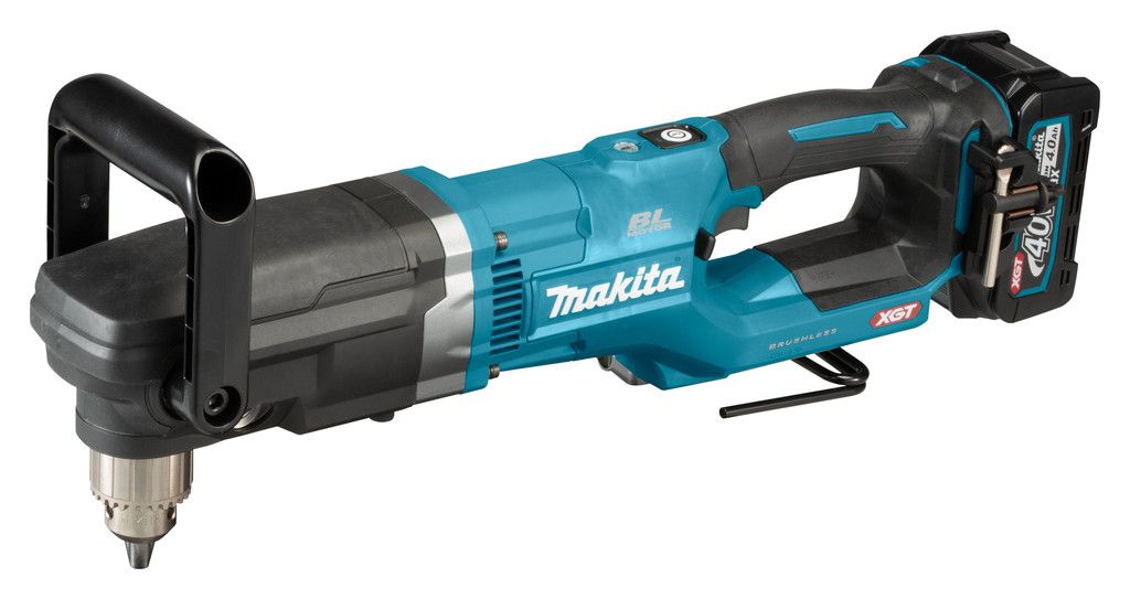 Makita DA001GM101 40V Max Haakse Boormachine 13mm met 4