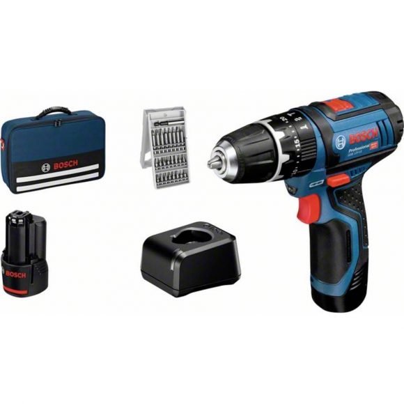 Bosch Professional GSB 12V-15 Accu-klopboormachine Incl. 2 accus