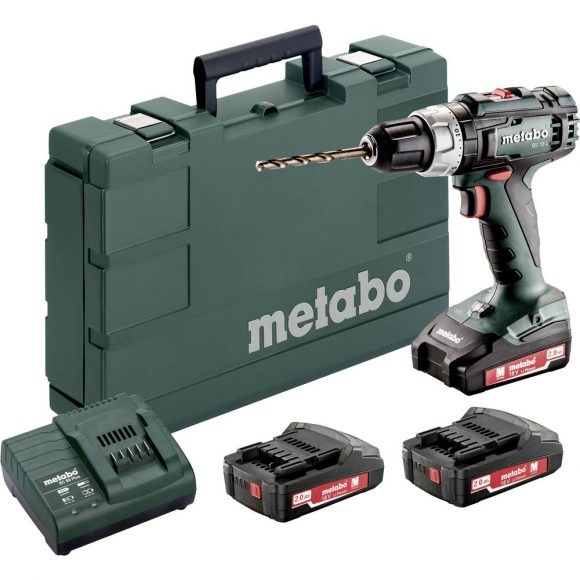 Metabo BS 18 L Set 602321540 Accu-schroefboormachine 18 V 2 Ah Li-ion Incl. 3 accus