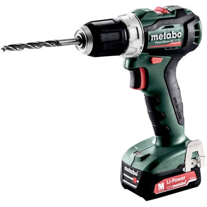 Metabo PowerMaxx BS 12 BL 601038500 Accu-schroefboormachine 12 V 2 Ah Li-ion