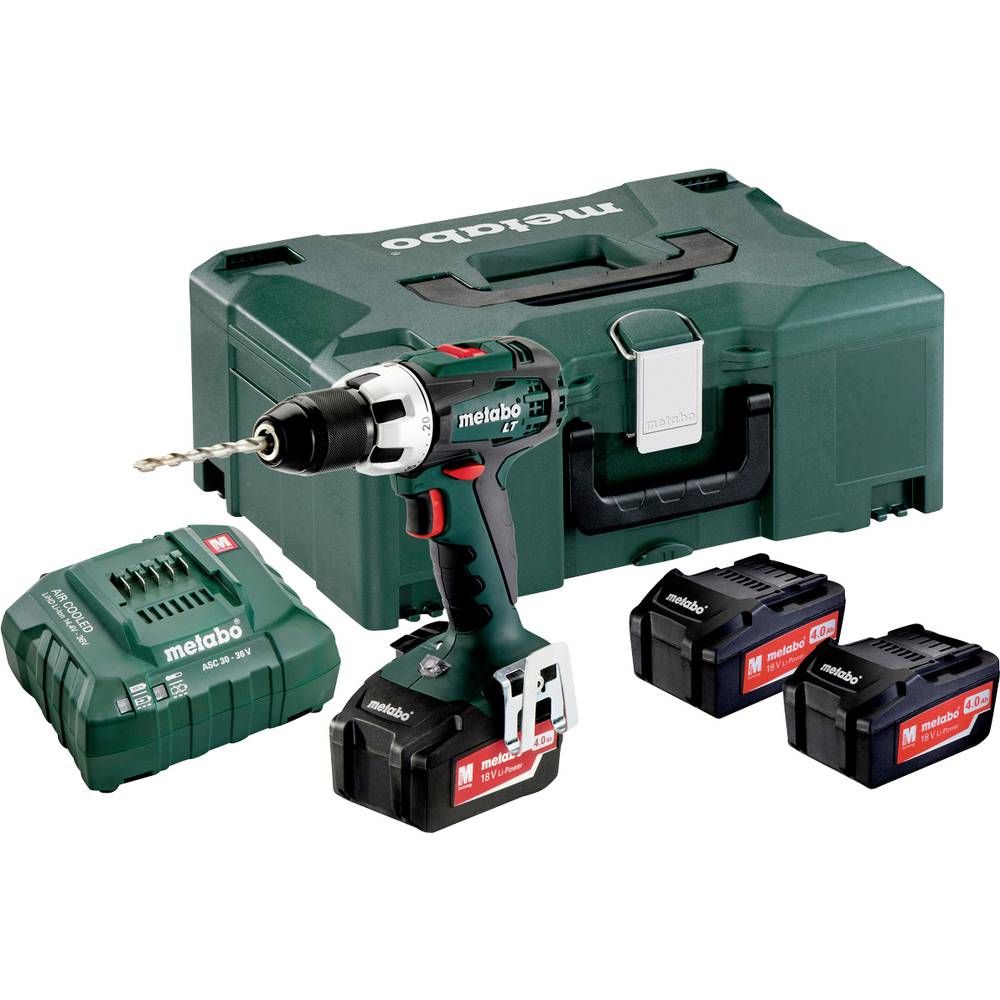 Metabo BS 18 LT SET 602102960 Accu-schroefboormachine 18 V 4.0 Ah Li-ion Incl. 3 accus