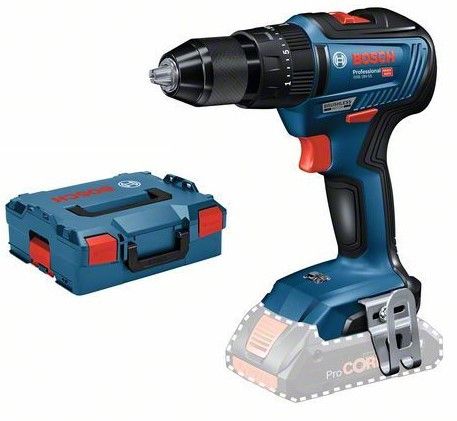 Bosch Blauw GSB 18V-55 Accu Schroefklopboormachine 18V Body in L-Boxx