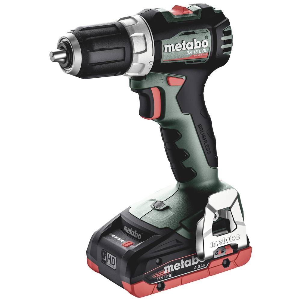 Metabo BS 18 L BL 613155800 Accu-schroefboormachine 18 V 4 Ah Li-ion Incl. 2 accus