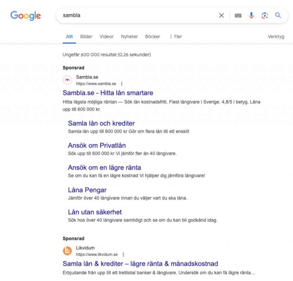 Buda på konkurrenters varumärke på Google Ads?