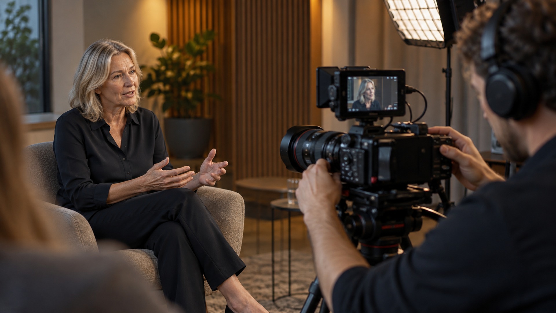 Videoproduktion av intervju som kampanjmaterial för Performance Max för B2B