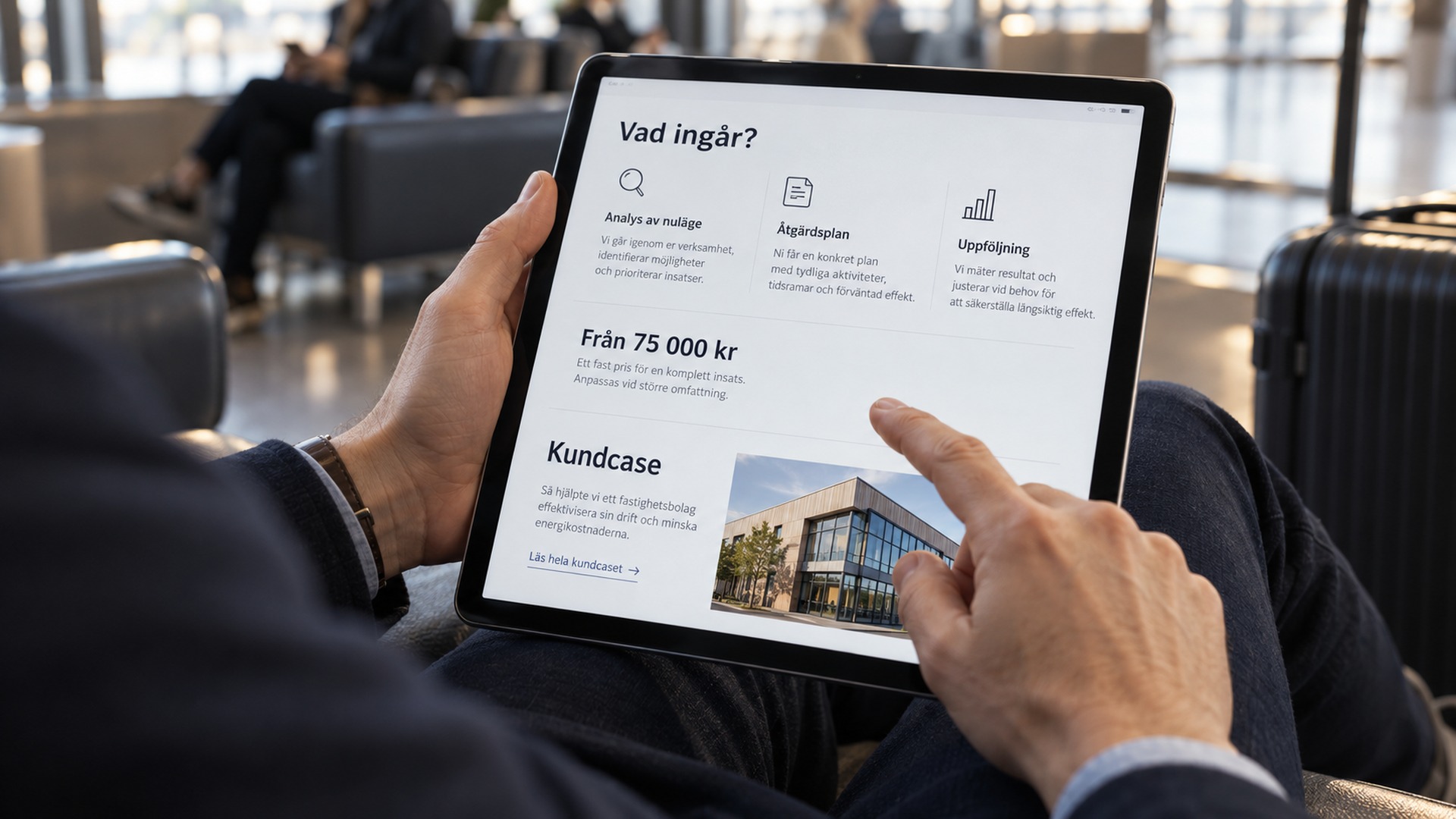 B2B-sida med pris och kundcase som kan öka konverteringen på hemsidan