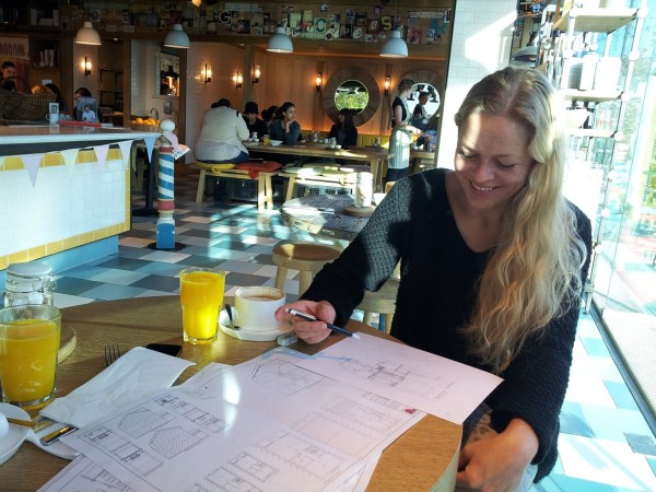 House extension planning @Jamie's Recipeace over breakfast.