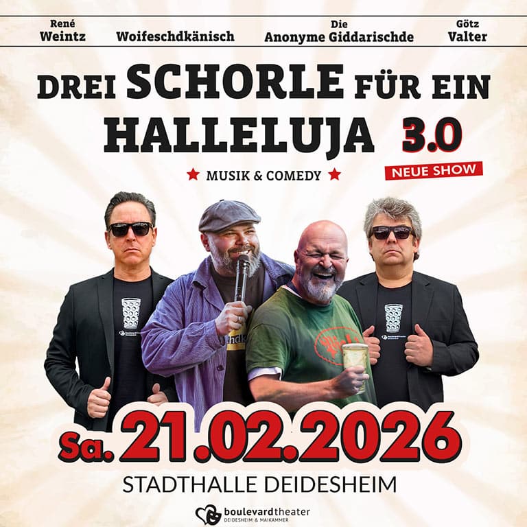 2026 - Drei Schorle für ein Halleluja 3.0