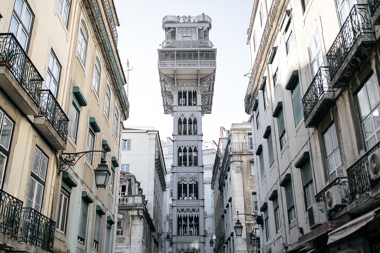 Découvrir Lisbonne - Elevator Santa Justa 