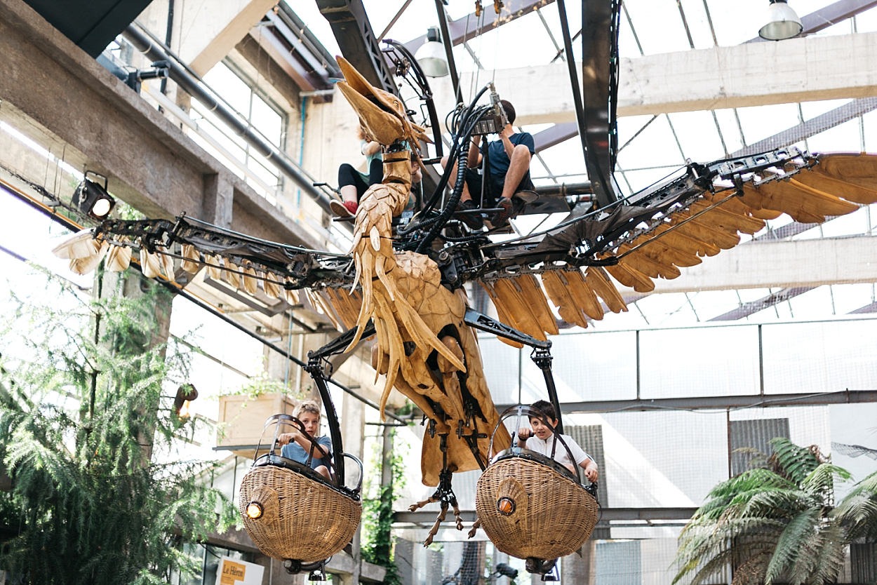 Galerie des machines Nantes héron