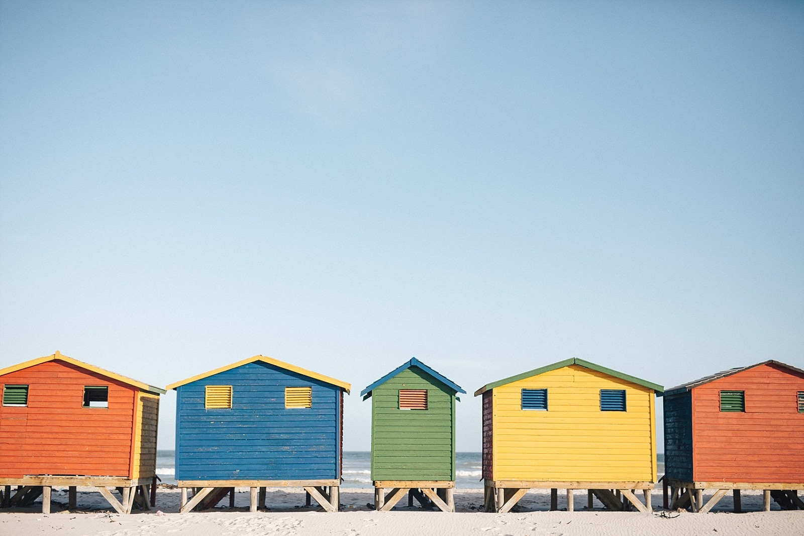 Cape town muizenberg afrique du sud 