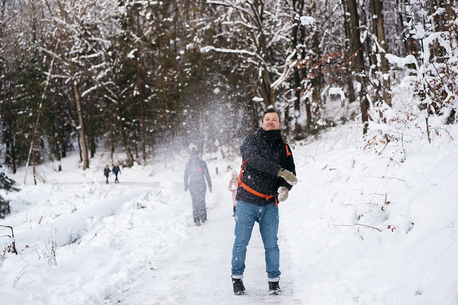 Cantons de l'est lac eupen randonnée neige Belgique barrage vesdre forêt hertogenwald