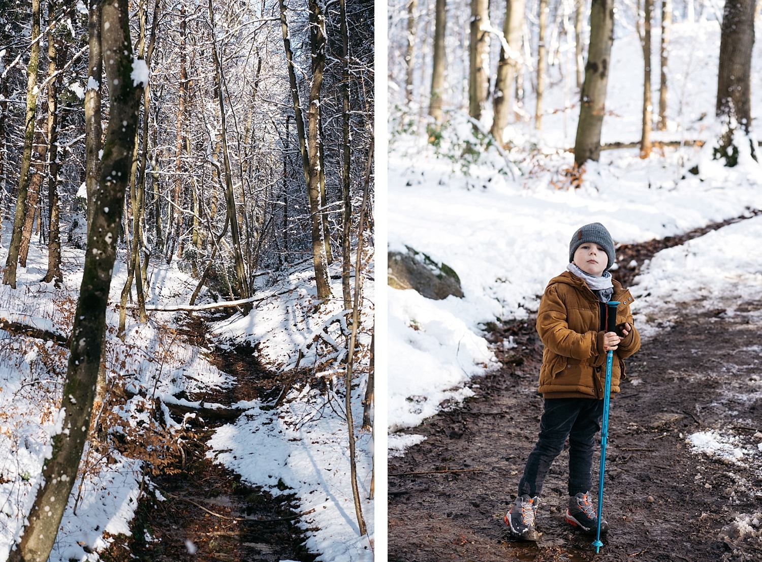 Cantons de l'est lac eupen randonnée neige Belgique barrage vesdre forêt hertogenwald