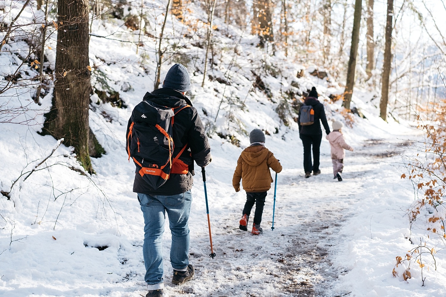 Cantons de l'est lac eupen randonnée neige Belgique barrage vesdre forêt hertogenwald