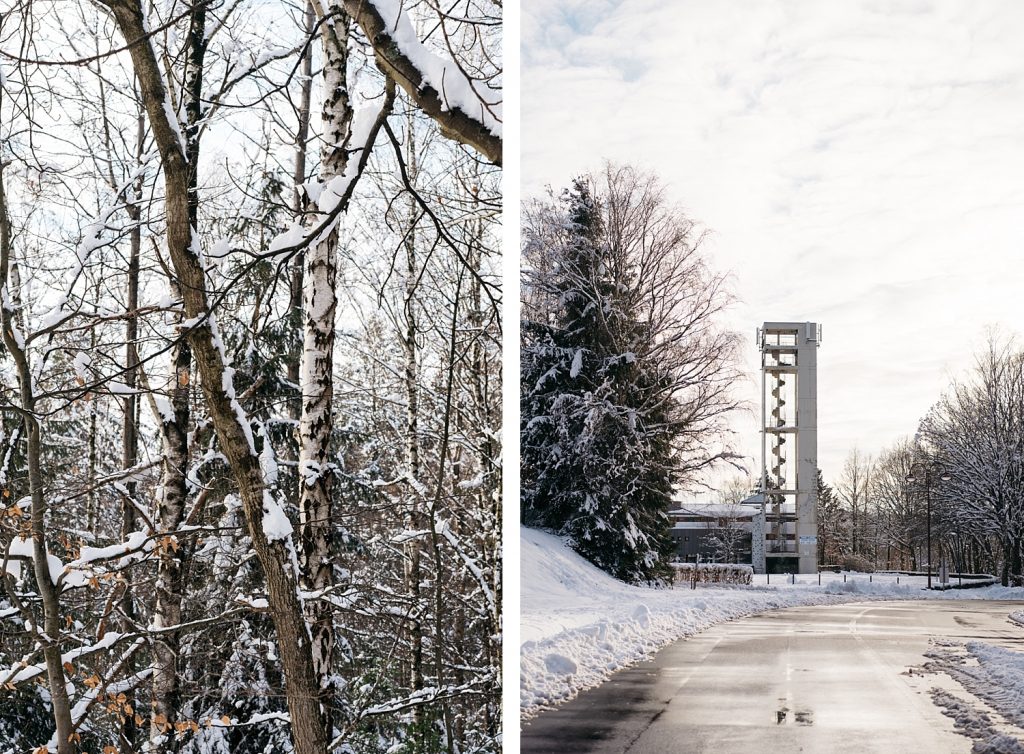 Cantons de l'est lac eupen randonnée neige Belgique barrage vesdre forêt hertogenwald