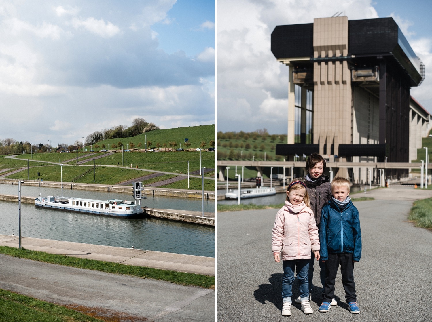 Ascenseur à bateaux de Strépy-Thieu Canal du centre Belgique Wallonie La louvière 