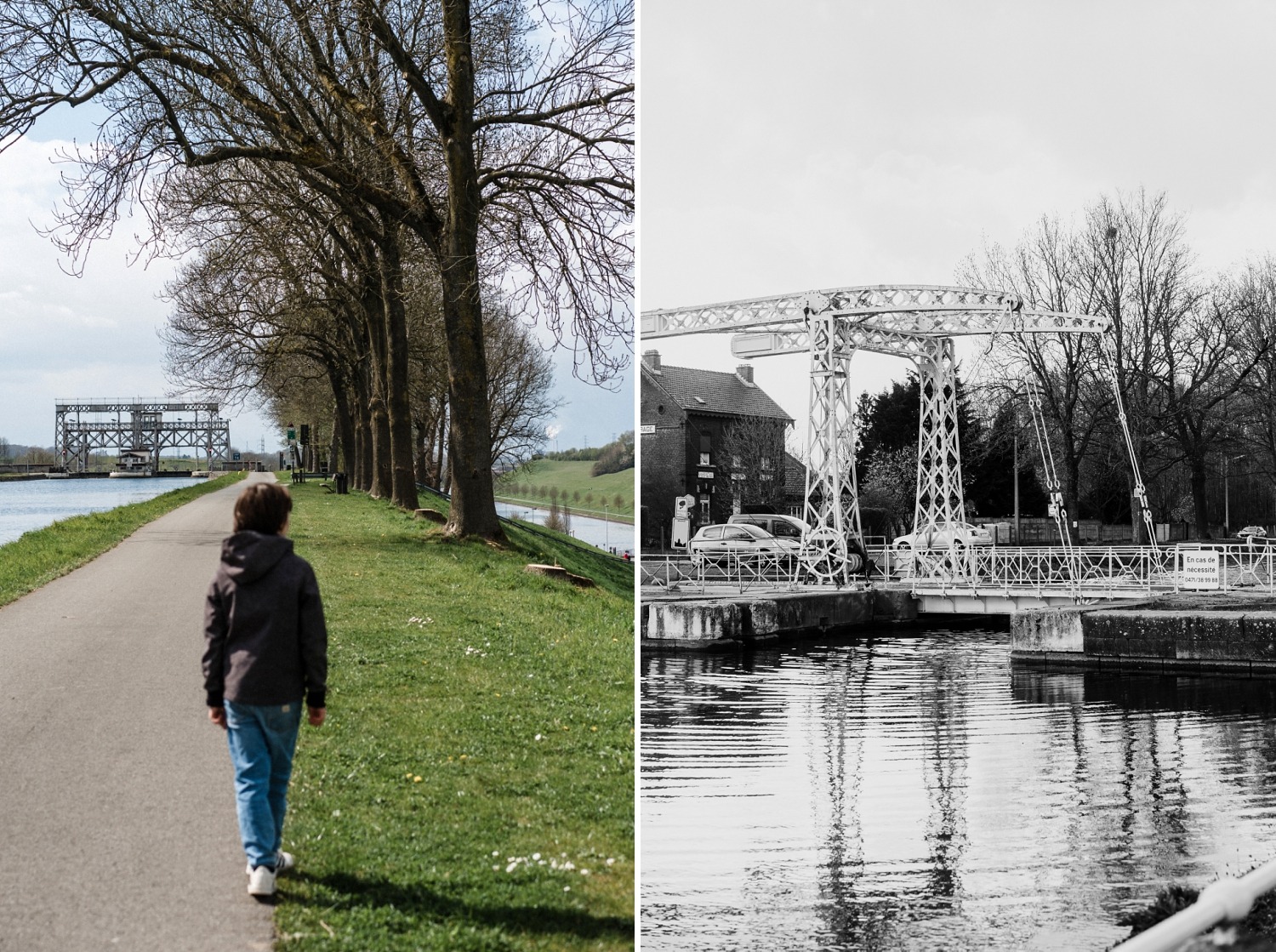 Ascenseur à bateaux de Strépy-Thieu Canal du centre Belgique Wallonie La louvière 