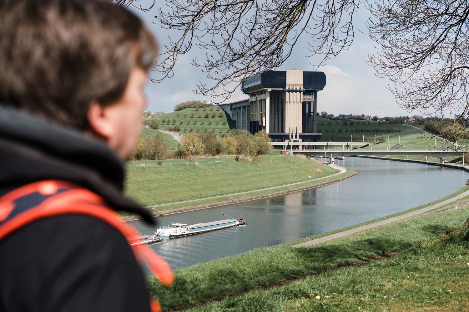 Ascenseur à bateaux de Strépy-Thieu Canal du centre Belgique Wallonie La louvière 