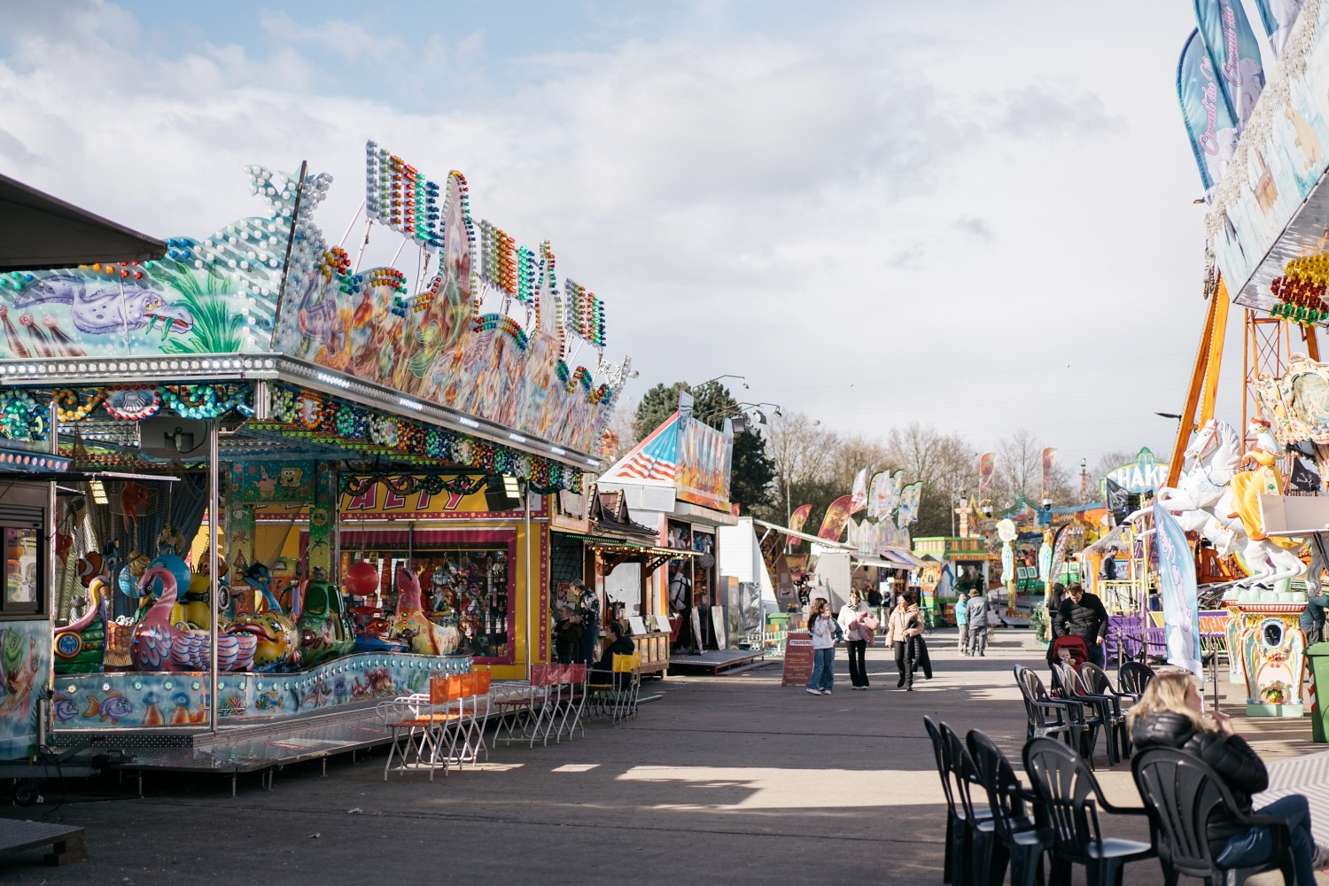 Foire de Charleroi Gosselies Fête foraine Hainaut sortie famille vacances pâques Belgique 