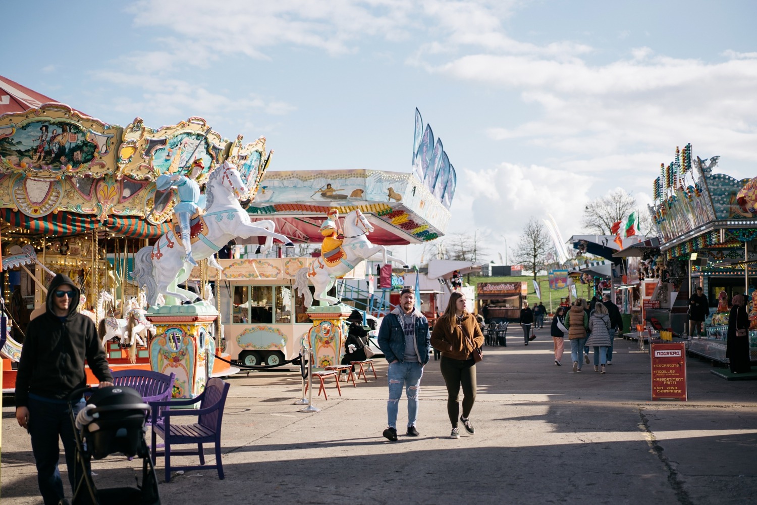 Foire de Charleroi Gosselies Fête foraine Hainaut sortie famille vacances pâques Belgique 