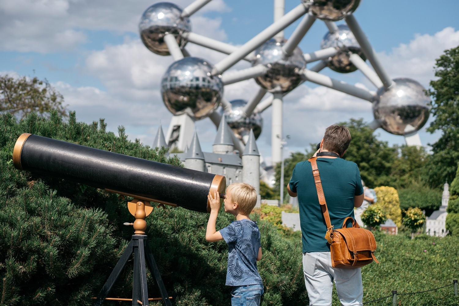 Mini-Europe parc thème miniature Europe Familial enfant géographie pays Atonium Heysel Bruxelles Brupark excursion en famille 
