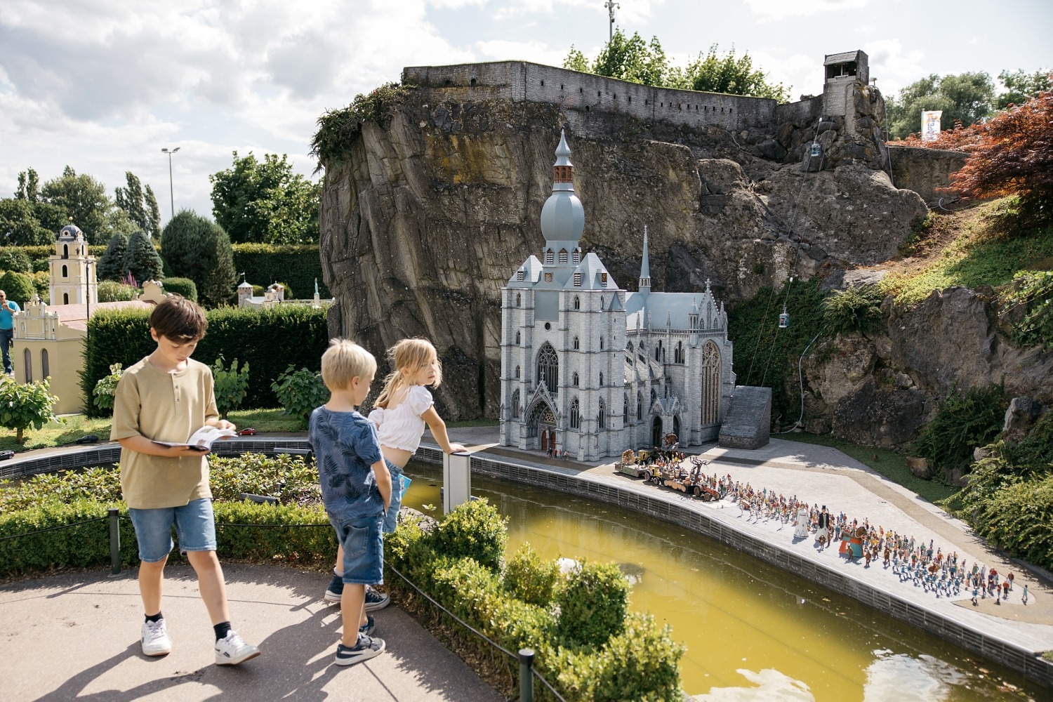 Mini-Europe parc thème miniature Europe Familial enfant géographie pays Atonium Heysel Bruxelles Brupark excursion en famille 