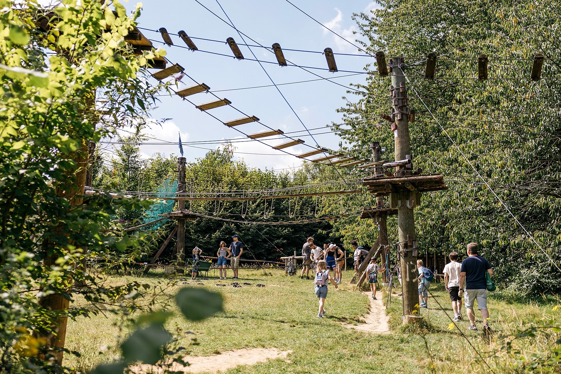 Sortilège betovering bruxelles accrobranche forêt aventure famille nature médiéval jeu de piste belgique 