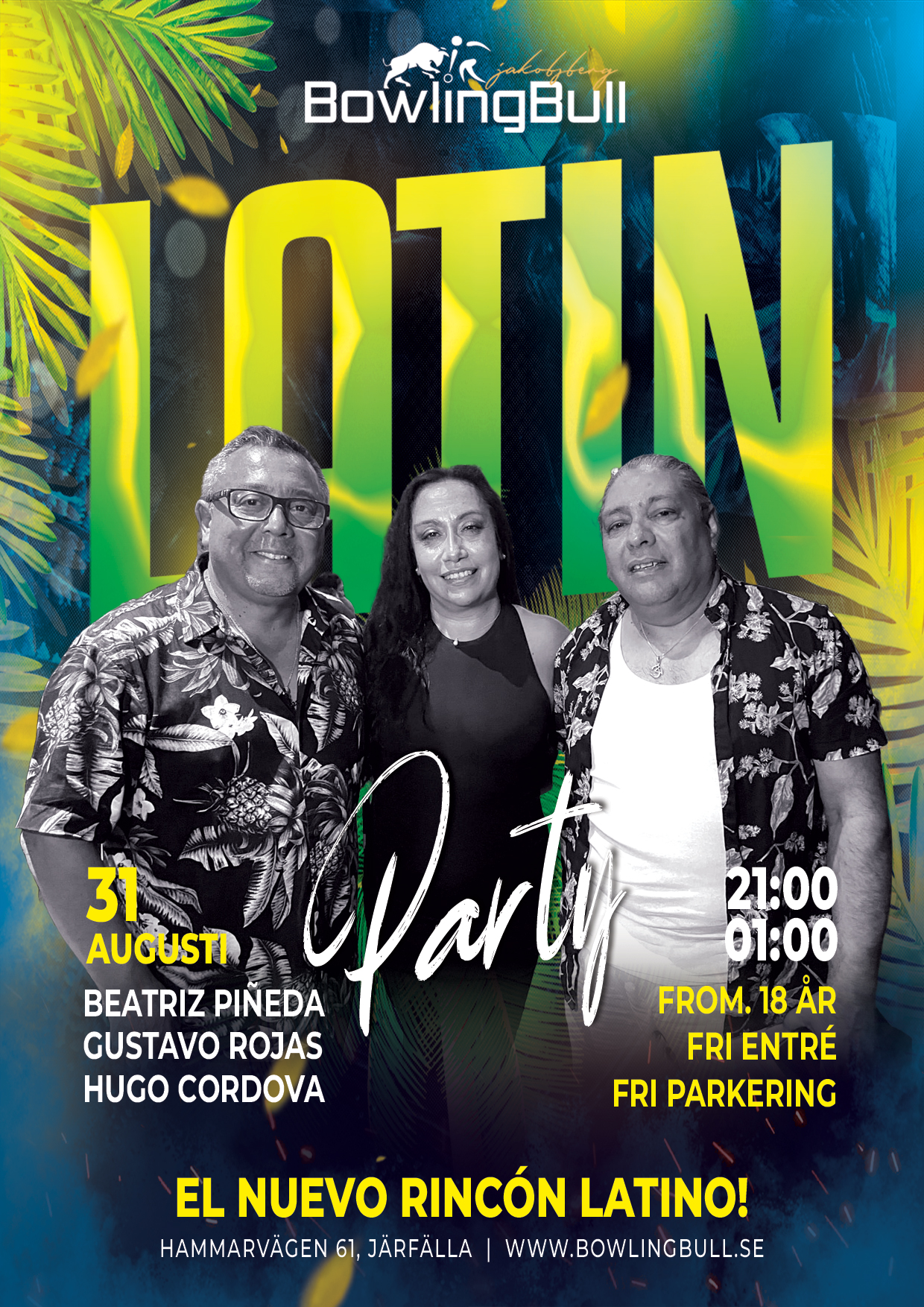 LATIN PARTY BOWLINGBULL I JAKOBSBERG LIVE MUSIC