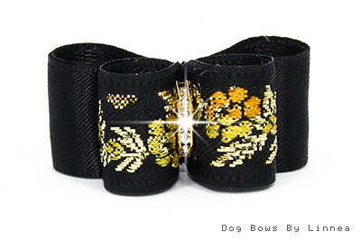 Metallic Floral Jacquard Yellow