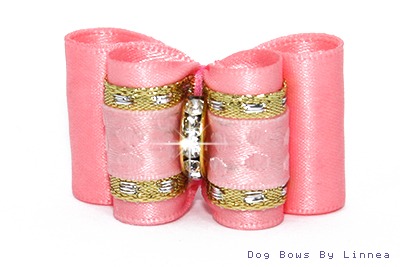 Pink Lattice Jacquard w/ Gold