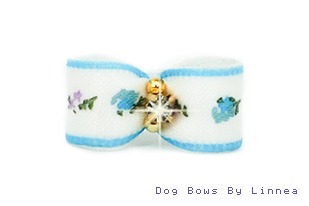 Floral Satin Blue