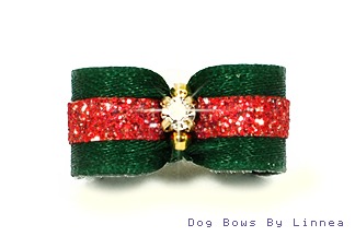 Forest Green w/ Red Glitter