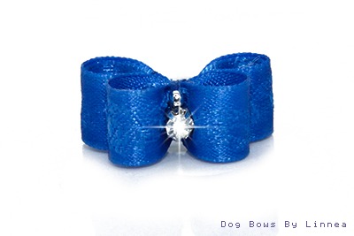 Dark Royal Jacquard Rose Satin