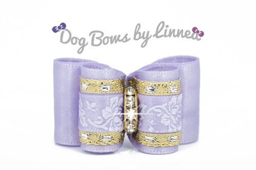 Light Orchid Satin w/ Hawaiian flowers