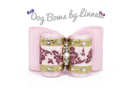 Light Pink Satin w/ Hawaiian flowers