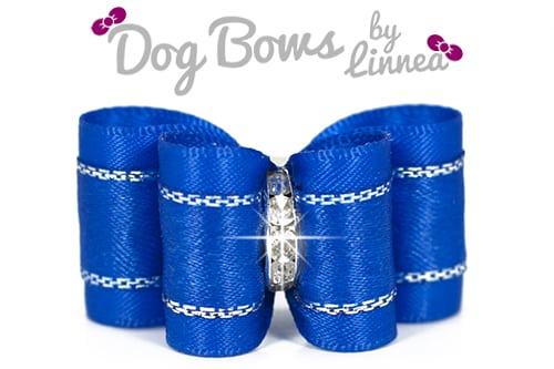 Precious Colorful Satin ~ Royal Blue w/ Silver