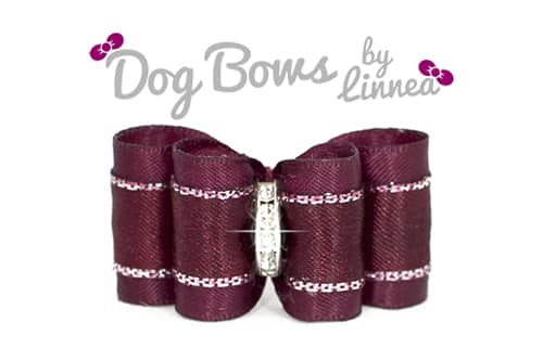 Precious Colorful Satin ~ Wine w/ Silver