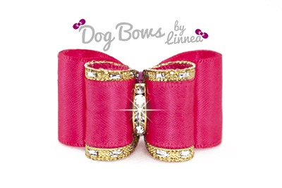 Classic Gold Satin Shocking Pink